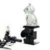 Motorcycle Wind Powered Electric LED Colorful Light Dog Figurine Motorcycle Light Up Decoration For Motorcycle Cycling Handlebar