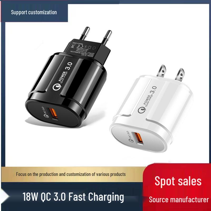 QC 3.0 Fast Mobile USB Charger, Smart 18W EU/US Plug