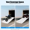 Aluminum Tri Fold Ramp with Treads, Extra Wide Loading Ramps 1500lb Capacity Heavy Duty Trailer Ramps for Motorcycles Lawn Mower