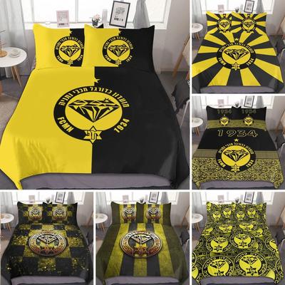 3D Tištěná Povlečení Maccabi Netanya Přikrývka Ložnice Přikrývka Jednolůžko Dvojlůžko King Size Povlak na přikrývku Bytový textil