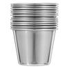 12Pcs Compact Stainless Steel Wine Cup Reusable Spirit Tumbler for Outdoor Adventure Travel Camping Picnic Hot Coffee Milk Tea