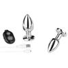 Wireless Remote Control Metal Vibration Butt Plug for Long-term Wear & Outdoor Fun