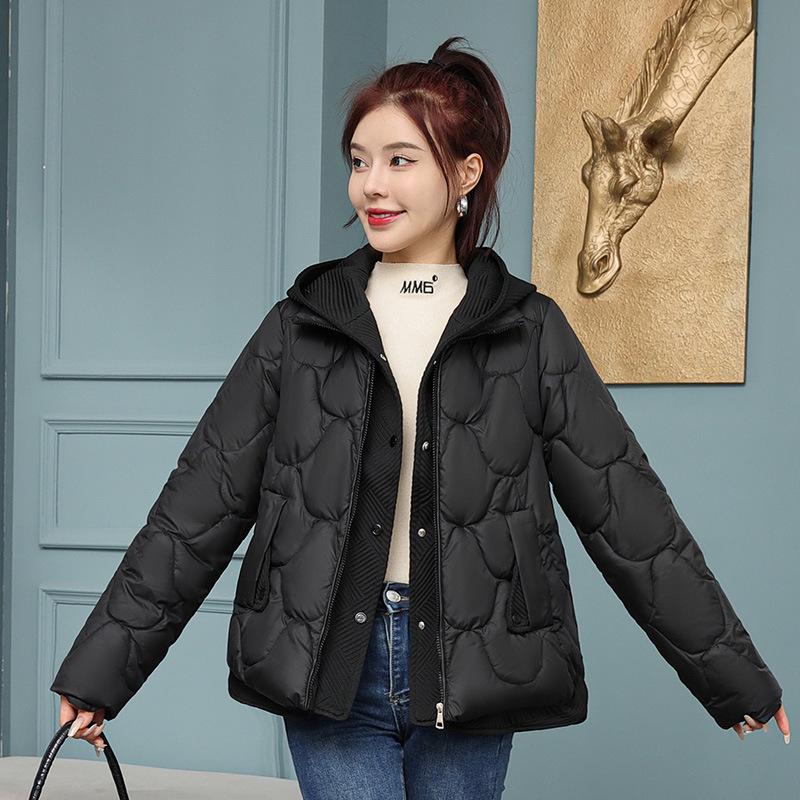 Women's 2025 Winter Hooded Cotton-Padded Coat - Korean Style Thick, Warm Down Jacket