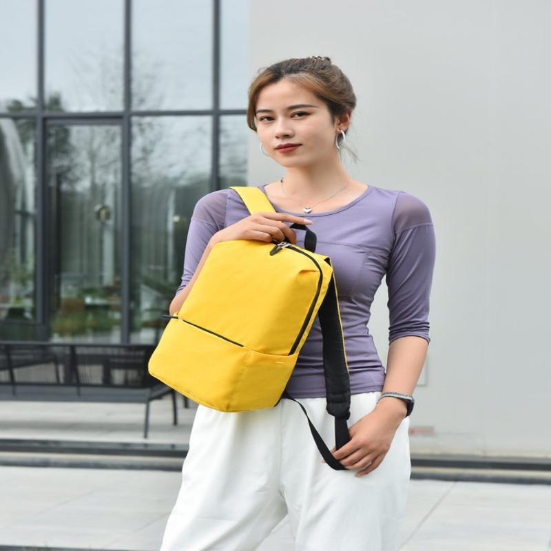 Oxford Fabric Backpack Lightweight Large Capacity Wear Resistant Casual Daypack for Hiking Camping Trip