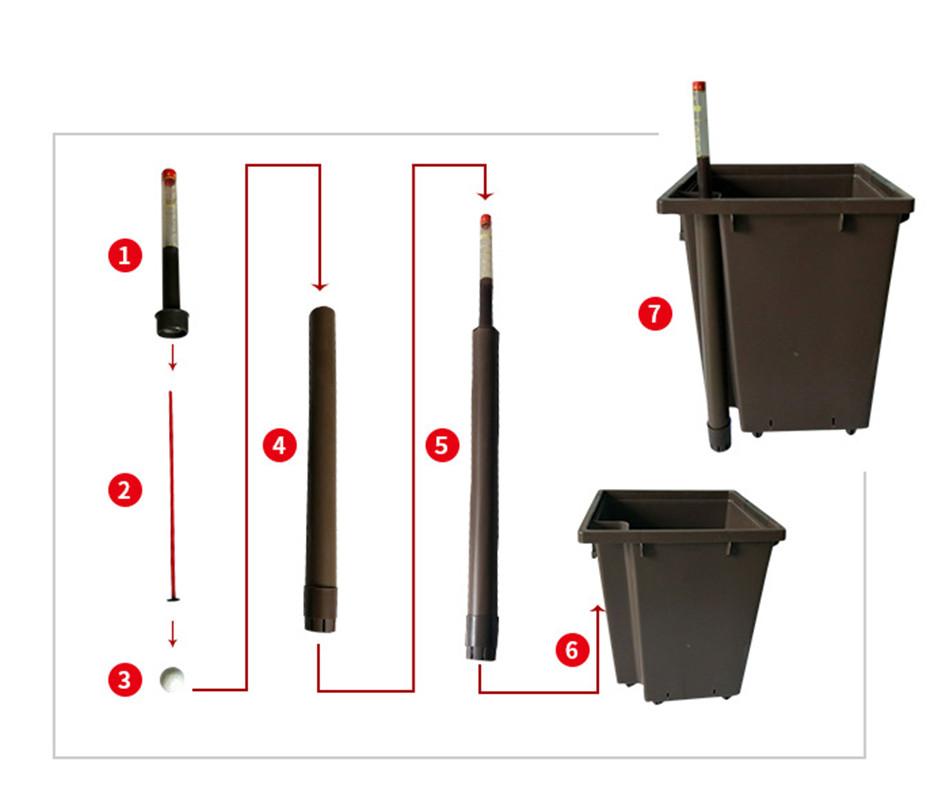 Garden Self Watering Plant Pot Lazy Flower Pot Automatic Planter Automatic Water-Absorbing Flowerpot With Water Level Device