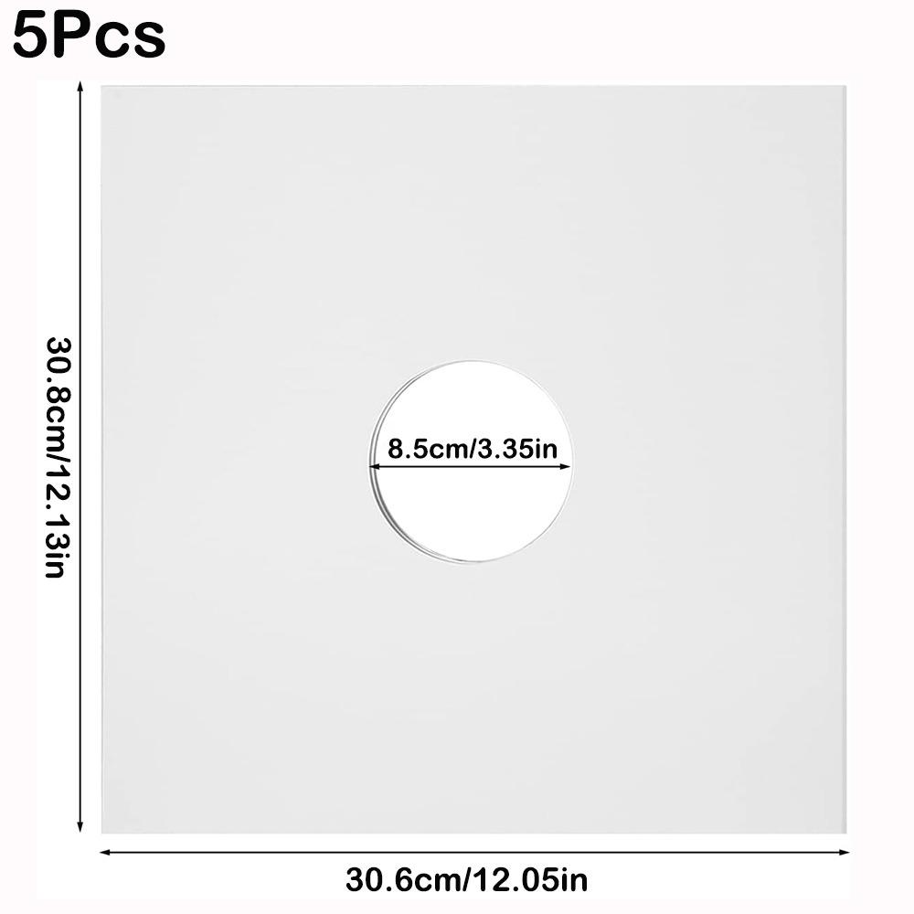Neue 7/10/12 Zoll Schallplatten-LP-Hüllen Kraftpapier Weiße Albumhüllen Karton Vinyl-Schallplattenhüllen