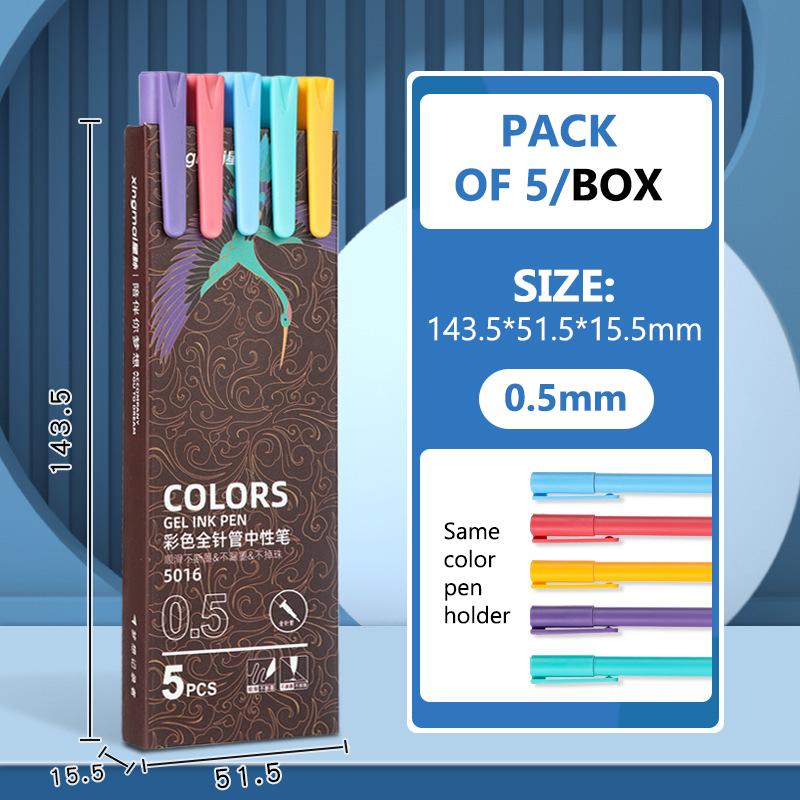 Morandi Color Gel Pen Set, 0.5mm Fine Tip Needle Point Gel Ink Pens for School, Journaling & Office Use