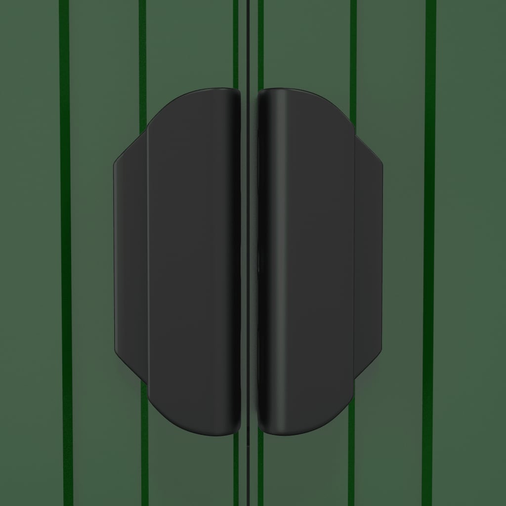Vidaxl Garden Shed, Green, 192X191X223 Cm, Galvanized Steel