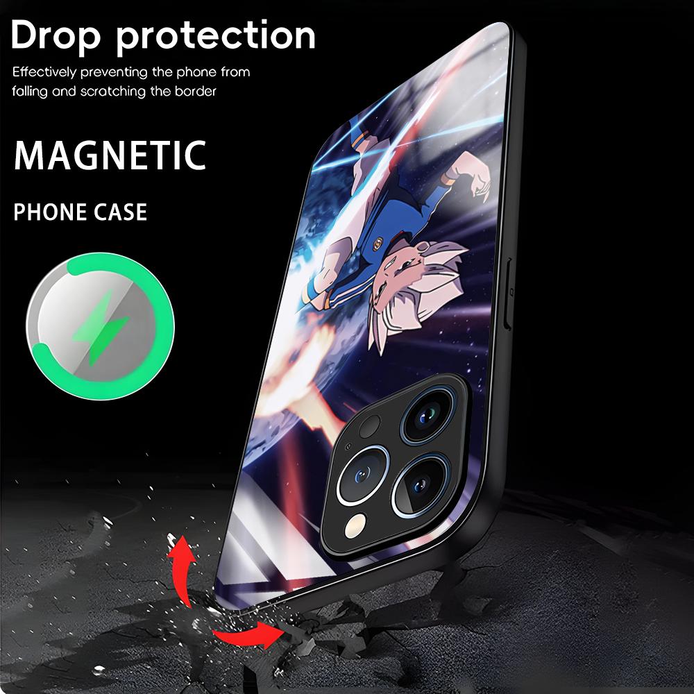 Japanese anime inazuma eleven Phone Case For iPhone 16 15 14 13 12 11 X XR XS 8 Plus Mini Pro Max Glass Magnetic Case