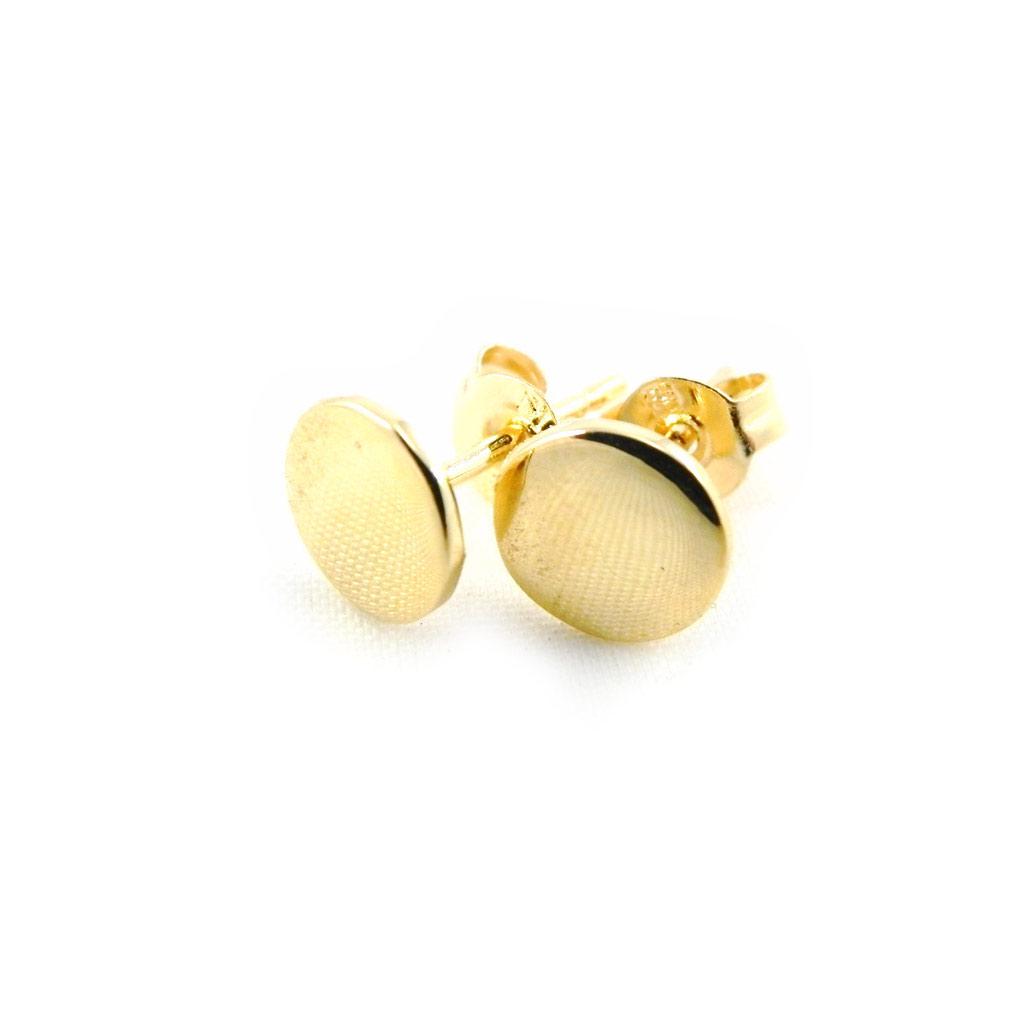 Les Trésors De Lily [F6269] - Gold Plated 'Zen' Earrings - 6 Mm