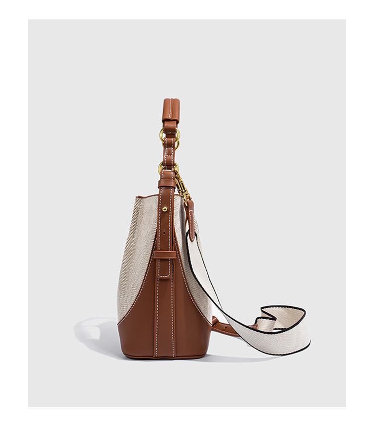 Geantă tip bucket crossbody de damă Z 2025 de mare capacitate cu curea de umăr lată