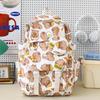 Cartoon printing primary school schoolbag female cute graffiti capybara large capacity lightweight high school backpack