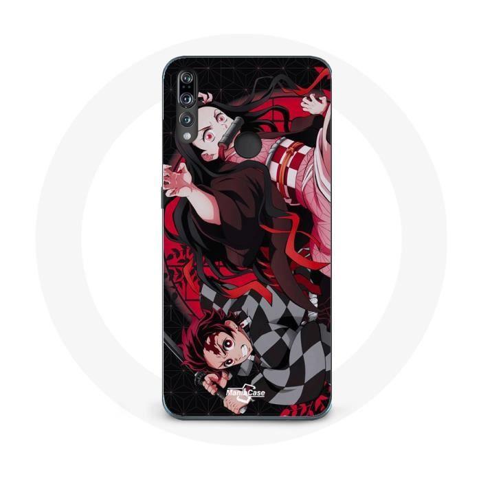 Case for Huawei P30 Lite - Maniacase - Demon Slayer - Soft - Black - Protection and Decoration