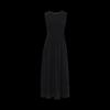 Women's Knitted Splicing Sleeveless Midi Dress