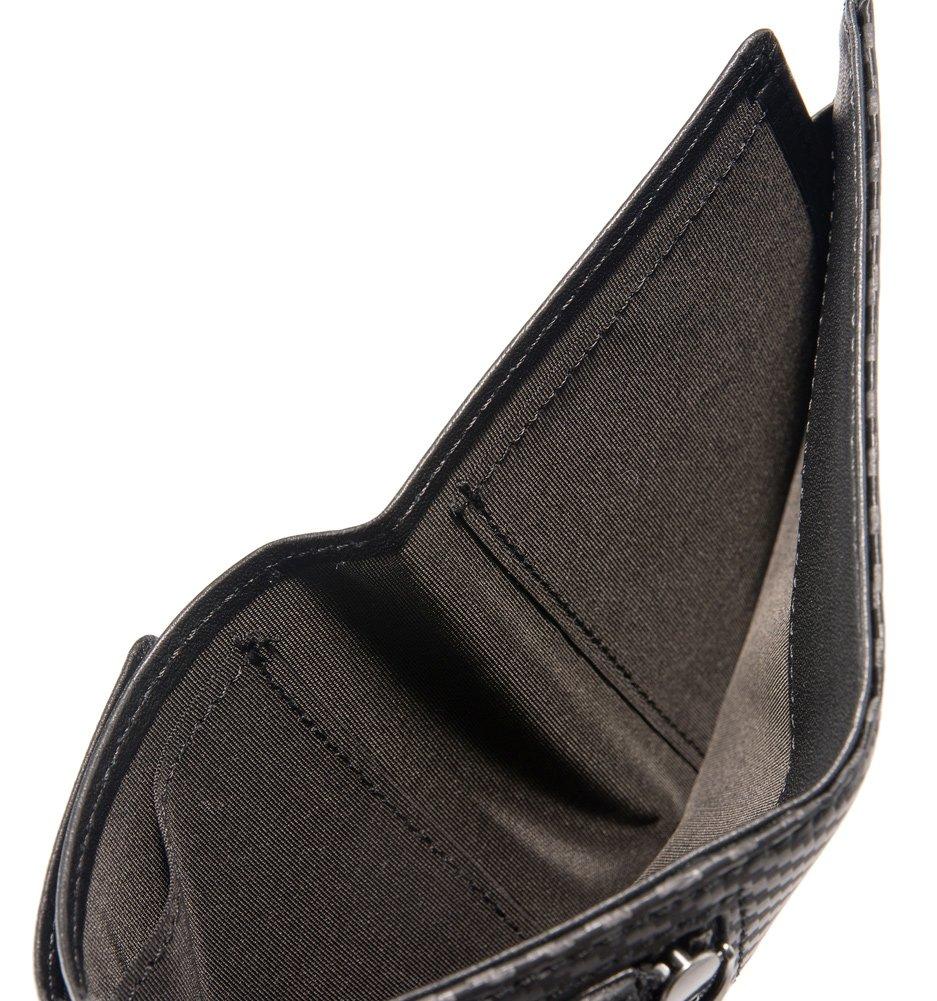 Neu interesse Fiber Cure Wallet Twilled Carbon Neu Japan Limited Product Compact Billfold Day Gift Present Black x Black 00096 [Neu interesse]