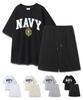 Polygram [Set] Naval Academy Premium Double-Sided Oversized Short Sleeve + Bermuda Shorts Set