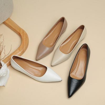 Scarpe da Donna Eleganti Moda Tacchi Alti Scarpe da Sera Punta Acuta Bocca Bassa Tacco Quadrato