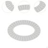 2 Pack Acrylic Oval Christmas Wreaths for Home Decor, Garland, Front Door