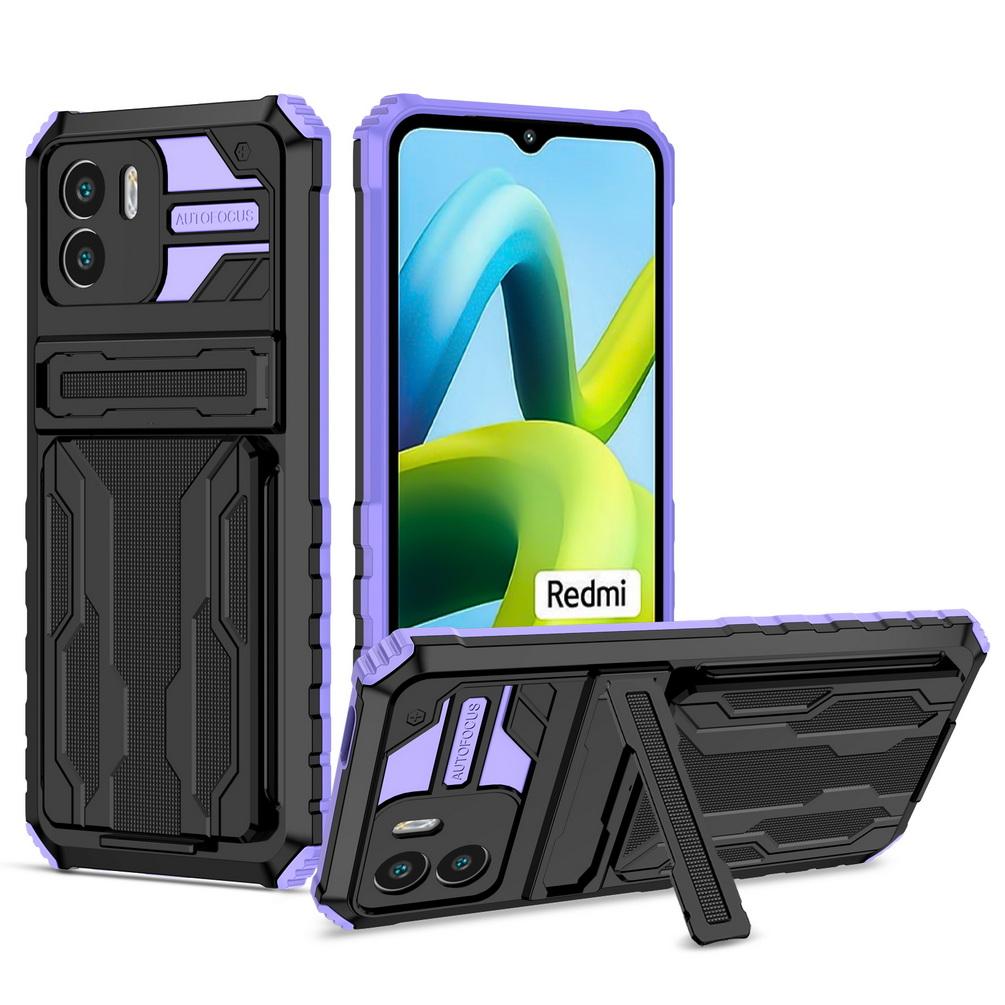 Credit Card slot Bracket case for Xiaomi Remi A1 10C 10A 10 9A 9 9T Note 11 Pro + 11S 10S 9S 9 Pro 8 Armor Holder Ring Cover