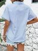 2025 Spring/Summer Women's Striped Short-Sleeve Cardigan & Casual Top