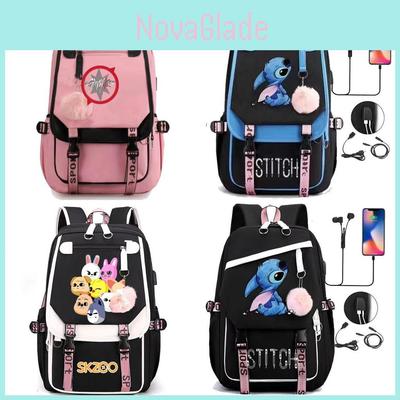 Stray Kids Travel Backpack With Usb Charging Port For School And Commuting