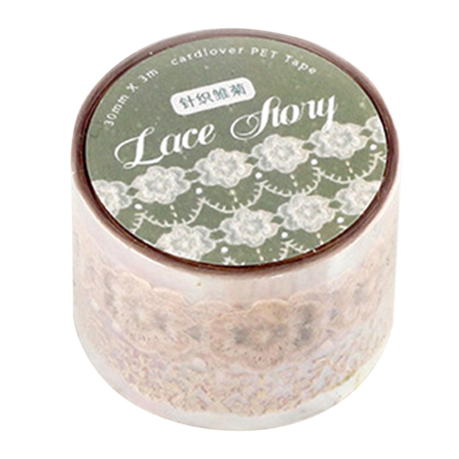 

Кружевная ПЭТ-лента Изысканная Инновационная Винтажная Декоративная Клейкая Лента для Скрапбукинга Дневника Альбома