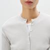 LESS 2025 Spring Slim-fit Round Neck Long Sleeve Pullover Sweater