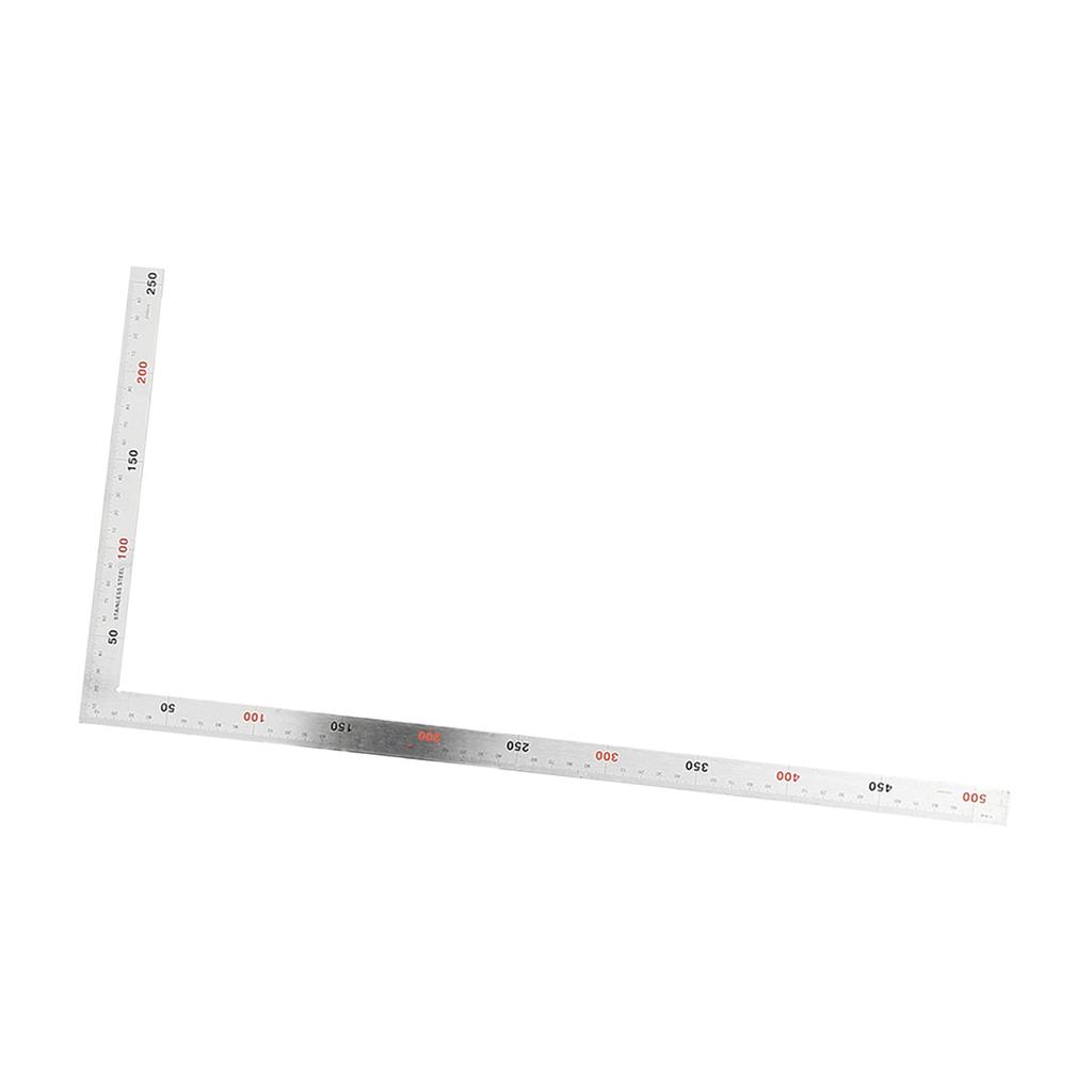 Stainless Steel 500x250mm 90 Degree Right Angle Ruler Measurement Square Tool (#02)