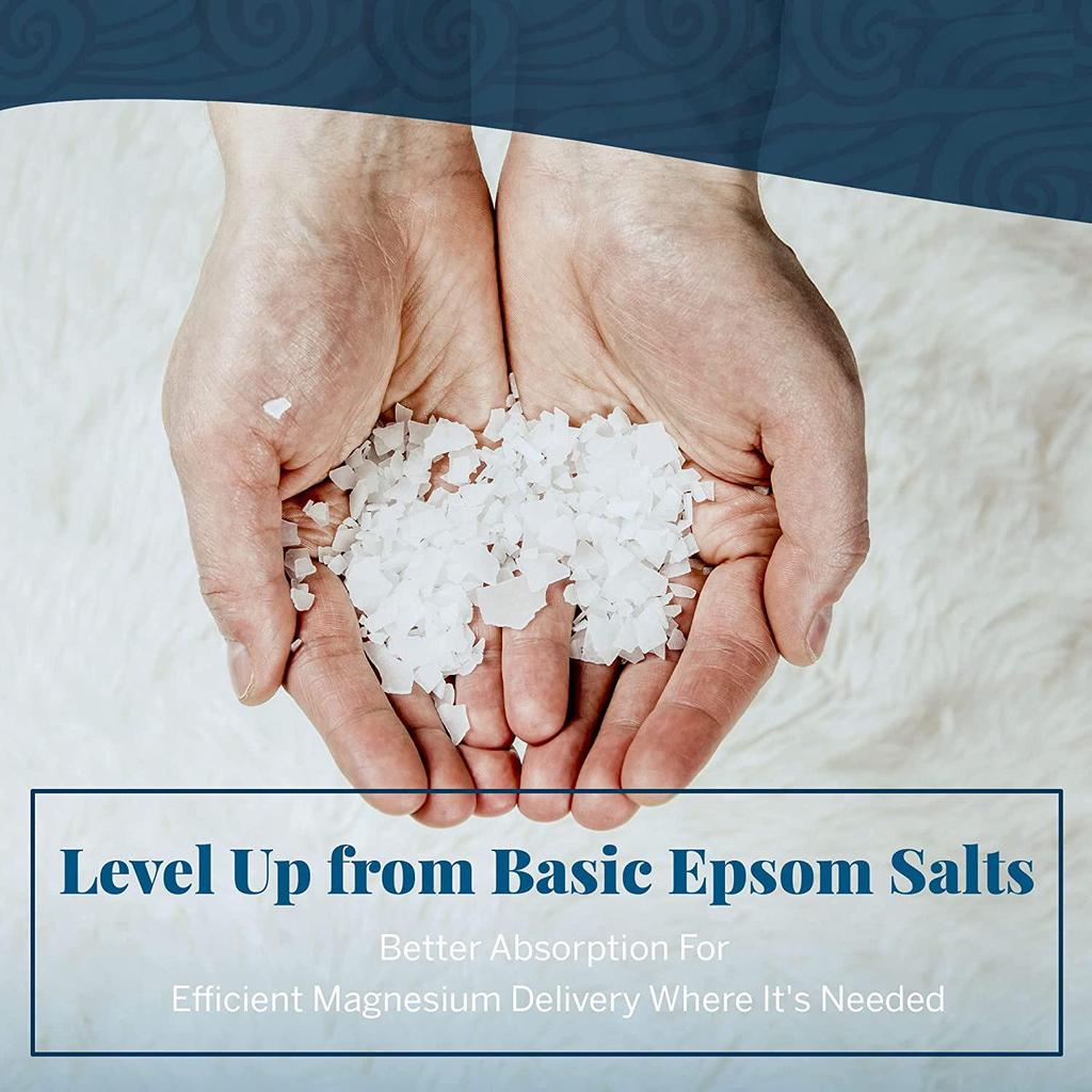 Cross-Border Magnesium Bath Flakes - 1kg Soaking Salts with Magnesium Chloride & Epsom Minerals.
