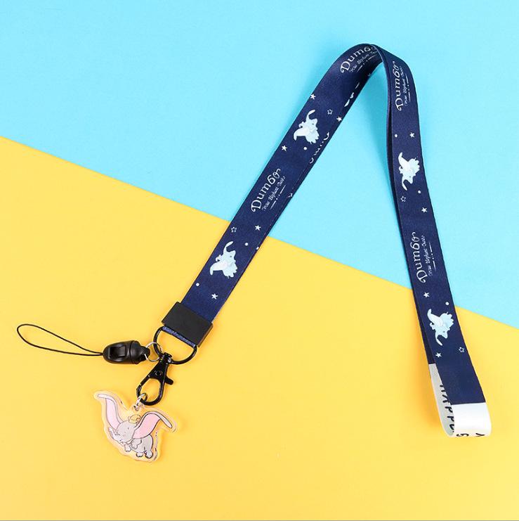Creative Cartoon Phone Case Lanyard with Acrylic Pendant Keychain - Trendy Neck Hanging Accessory for Women
