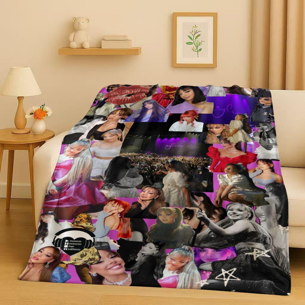 Fashion Pop Singer Ayliva Lieb Flannel Blanket,Ultra Soft Warm Plush Throw for Home Bedroom Bed Sofa Cover Kids Picnic Gift