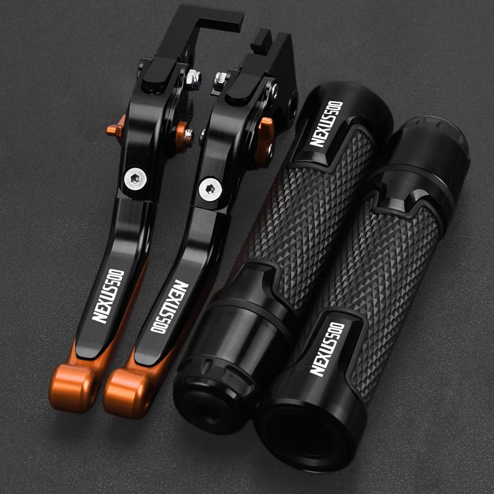 Motorcycle CNC Aluminum Adjustable Brake Clutch Levers Handlebar Hand Ends Grips FOR GILERA Nexus500 NEXUS500 2007 Nexus