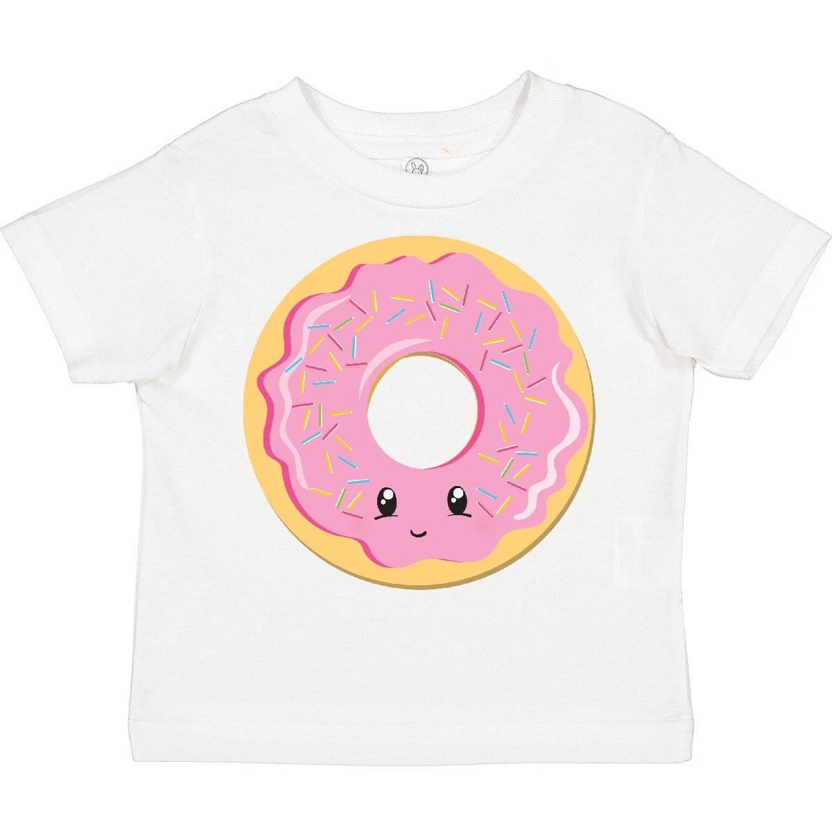 

Inktastic Light Pink Donut Toddler T-Shirt Sprinkles Shower Birthday Gender Day 100