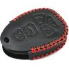 Black Leather for Chevy Traverse 2007-2016 Tahoe Suburban GMC Acadia Yukon XL Buick Enclave Cadillac Escalade Saturn Outlook 5 Buttons Smart Remote
