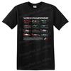 Racing Car T Shirt Vintage Car Designs Classic Motorsport Tee Red Green Blue