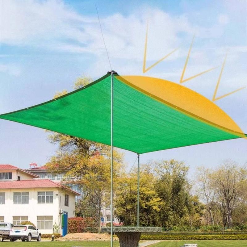 1pcs Outdoor Garden Green Shade Net UV Resistant HDPE Sunscreen Fabric Used for Courtyard Parking Spaces Balconies Terraces Multi-purpose Shading