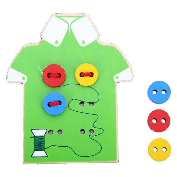 

Игра «Продевание пуговиц в одежду»: Развивающая игрушка для памяти и концентрации для детей