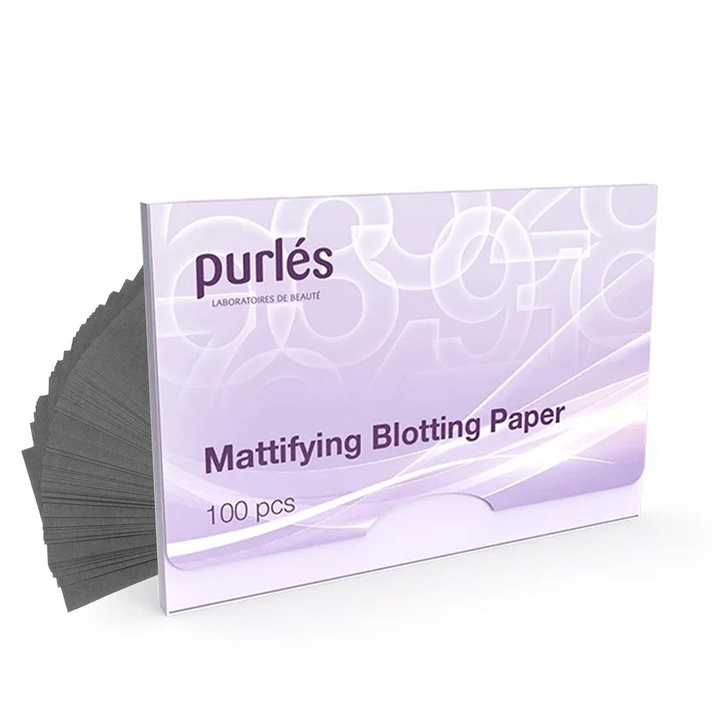 Purles mattifying blotting paper - natychmiastowy efekt matowej skóry