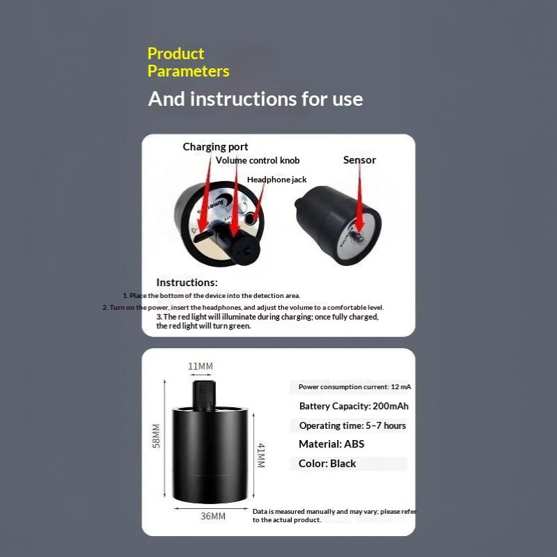 Water Leak Detector Multi-Functional Sound Detector For Pipe Water Leak Suitable For Leak Detection Of Various Construction Pipe