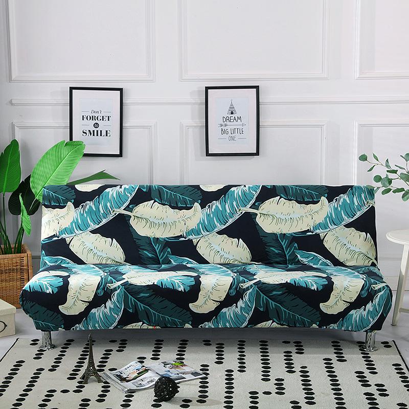 Copridivano Elasticizzato Copri Futon Senza Braccioli Stampato Copri Mobili Aderente Elastico Lavabile Copridivano Senza Braccioli Scudo Divano Pieghevole Copridivano