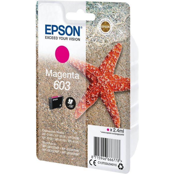 EPSON Cartouche d'encre 603 Magenta - Etoile de mer (C13T03U34010)