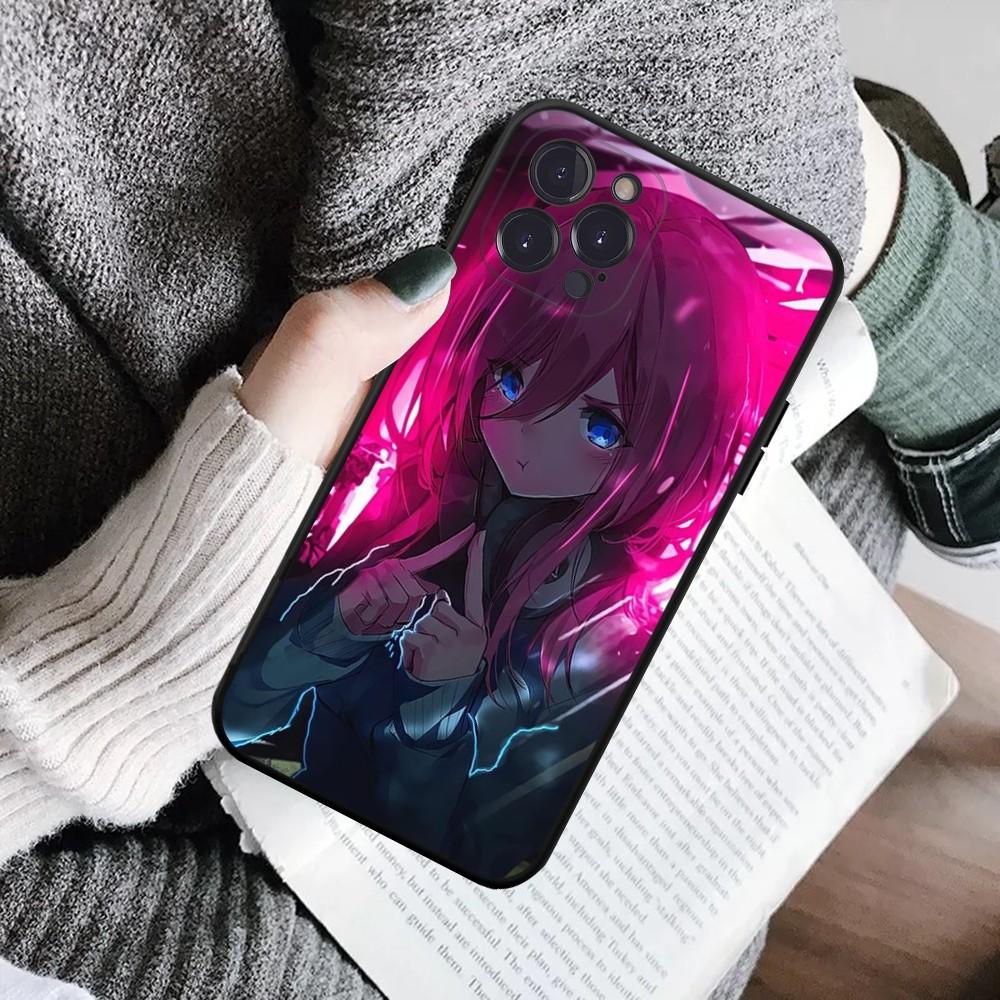 Cartoon Characters Nakano Miku Phone Case For IPhone 16 15 8 7 6 6S Plus X SE XR XS 14 11 12 13 Mini Pro Max Mobile Case