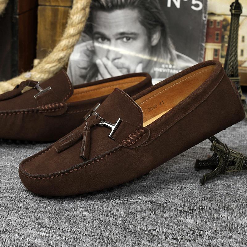 Fashion Men Casual Shoes Fashion Men Leather Men Loafers Big Size Moccasins Slip on Mens Flats Comfy Boat Shoes Luxury High Quality