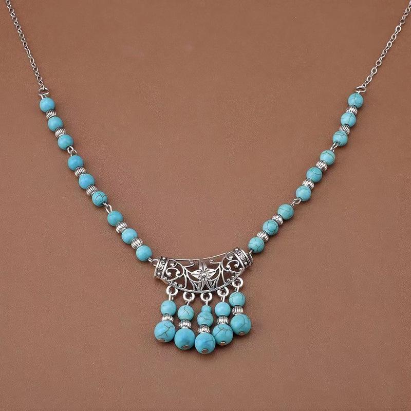 Ethnic Style Jewelry, Ancient Hanfu, Dunhuang Feitian Accessories, Beaded Tassel Necklace, Headgear, Simple And Thin Forehead Jewelry.