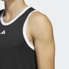 Adidas Legends Basketball 3-Stripes Tank Top Men Tops Black IC2457