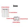 30/50PCS M1.2 M1.5 M2 M3 M4 Aluminum Crimping Loop Sleeve Double Hole Wire Rope Sleeves Steel Wire Loops Clip Fixed Accessories