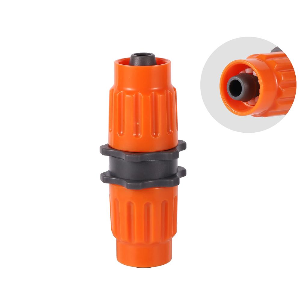 3/8" Pipe Locked Connector Telescopic Pipe 8/11mm Hose Repair Coupling Garden Irrigation Water Tubing Fittings Orange