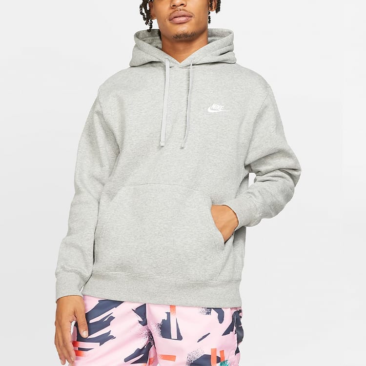 Nike Sportswear Club Fleece Brushed Thermal Pullover Fleece Lined Hooded Sportswear Sweatshirt Winter Men's BV2655-063