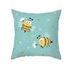 Office Living Room Home Pillowcase Car Ornaments Cartoon Bee Print Pillowcase