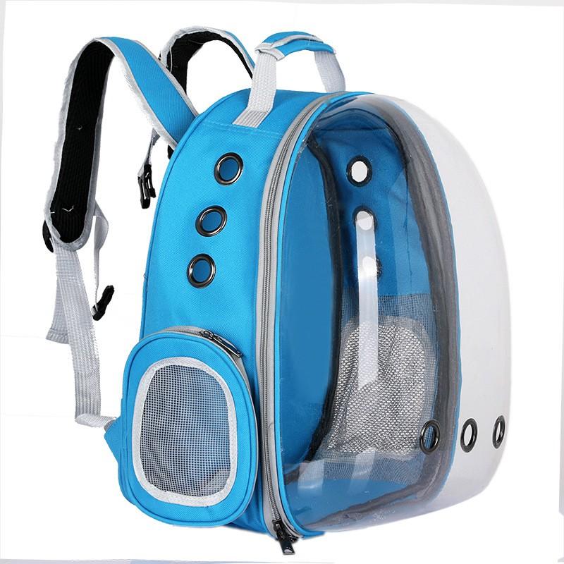 Transparent Pet Carrier Backpack Cats Dogs - Breathable Travel Bag With Side Opening 31L Capacity 5-7kg Weight Range
